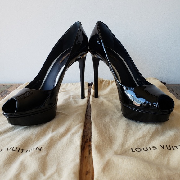 Louis Vuitton Eyeline Peep Open Toe Heel Pump 5.5 - Picture 2 of 10